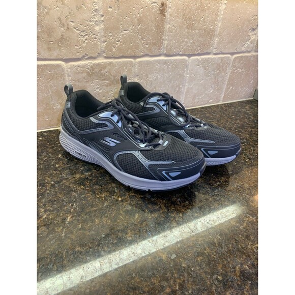Skechers Other - Skechers Go Run Running Sneakers Black Gray Size 10 Men’s Like New
